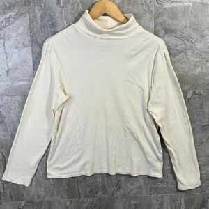 Vintage Lauren Ralph Lauren white turtleneck shirt Woman's Large